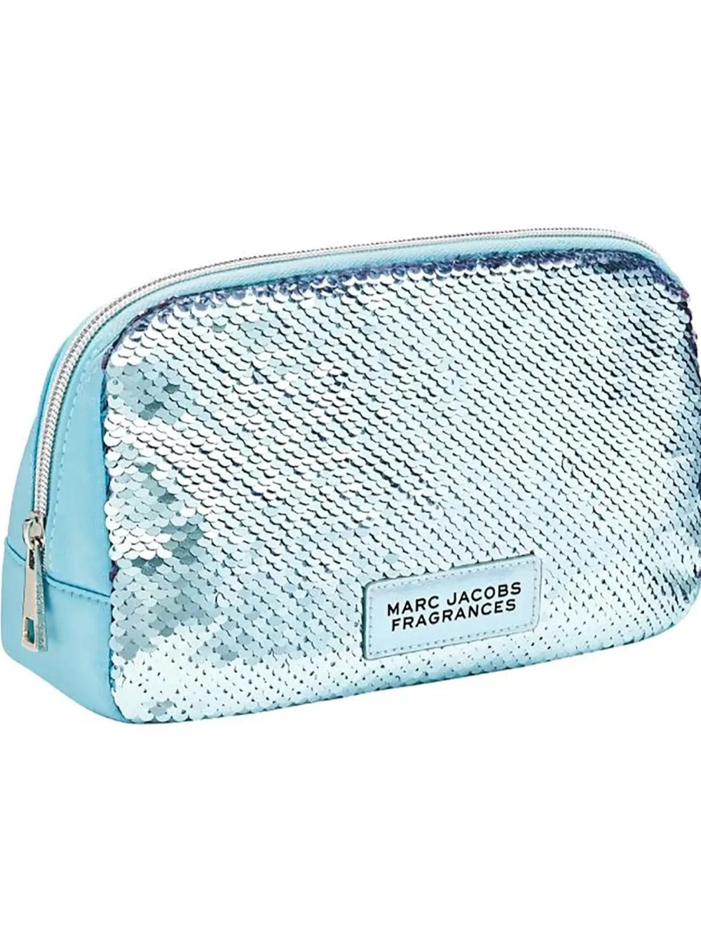 Marc Jacobs Light Blue Sequin Cosmetic Bag